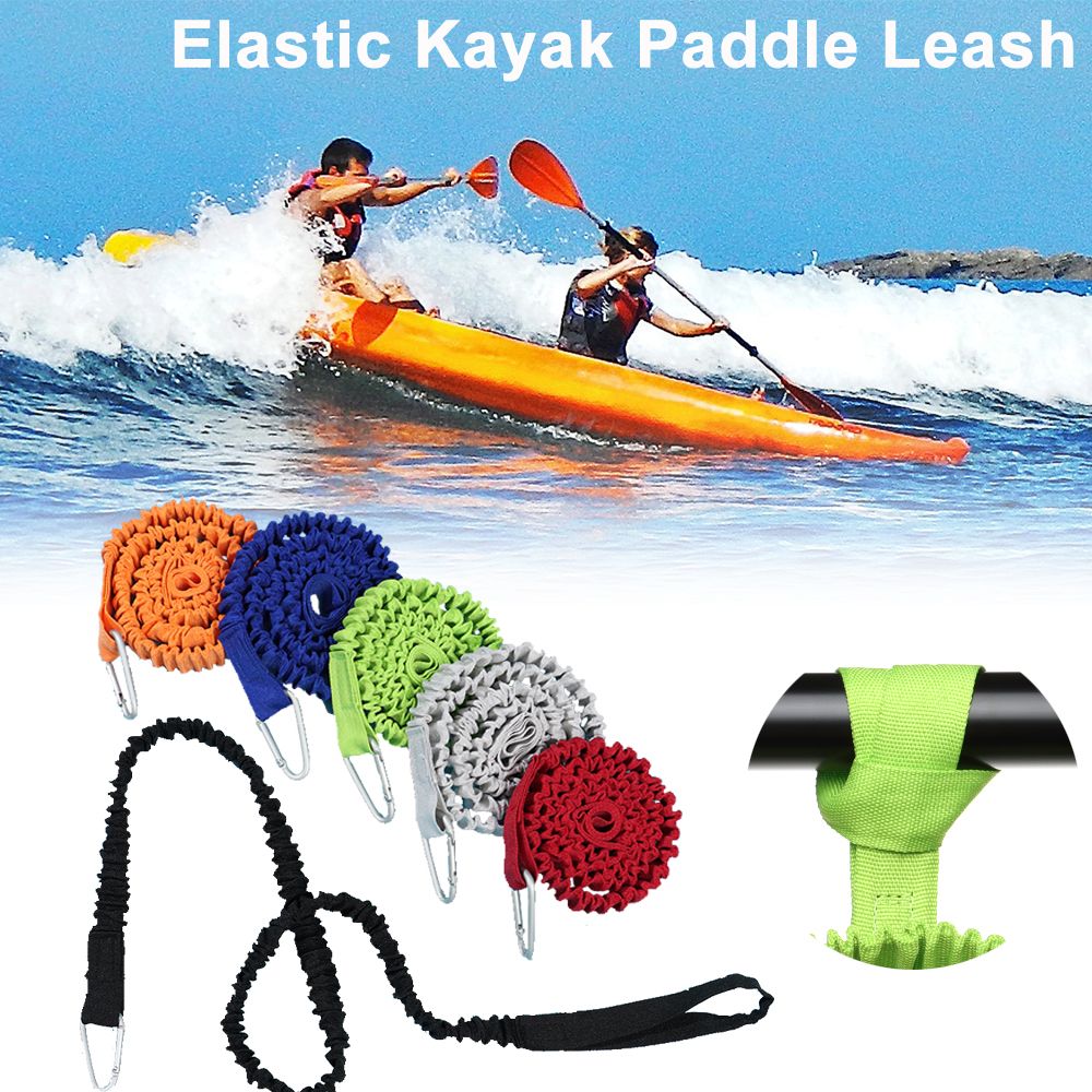 Adjustable Elastic Kayak Canoe - Fishing Kayak Paddle Leash recensione e prezzo