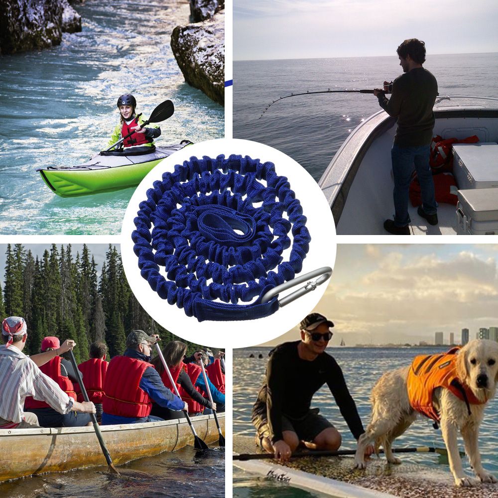 Adjustable Elastic Kayak Canoe - Fishing Kayak Paddle Leash recensione e prezzo