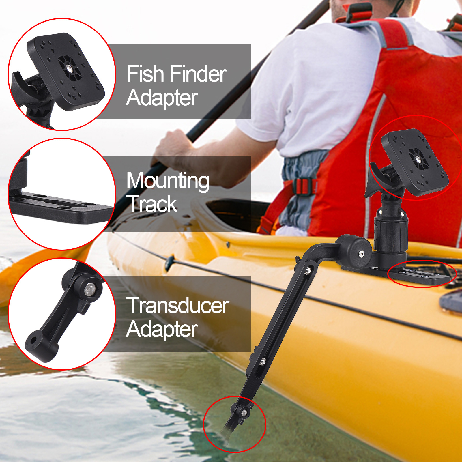 Kayak Fish Finder Mounting Pla - Fishing Kayak Fish Finder Mount recensione e prezzo