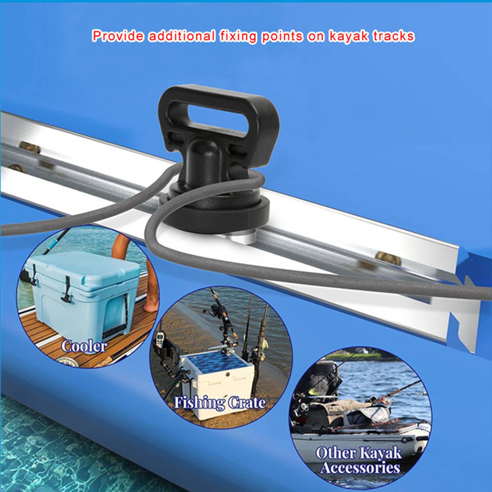 4pcs Kayak Track Mount Vertica - Fishing Kayak Crate recensione e prezzo