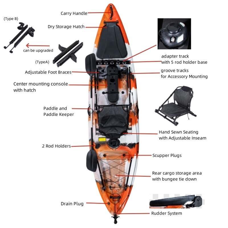 LSF One Person One Seating 13F - Fishing Kayak Sit On Top recensione e prezzo