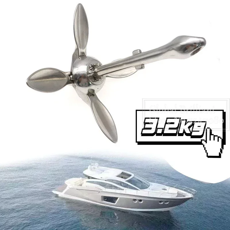 3.2KG/4KG Boat Stainless Steel - Fishing Kayak Anchor recensione e prezzo