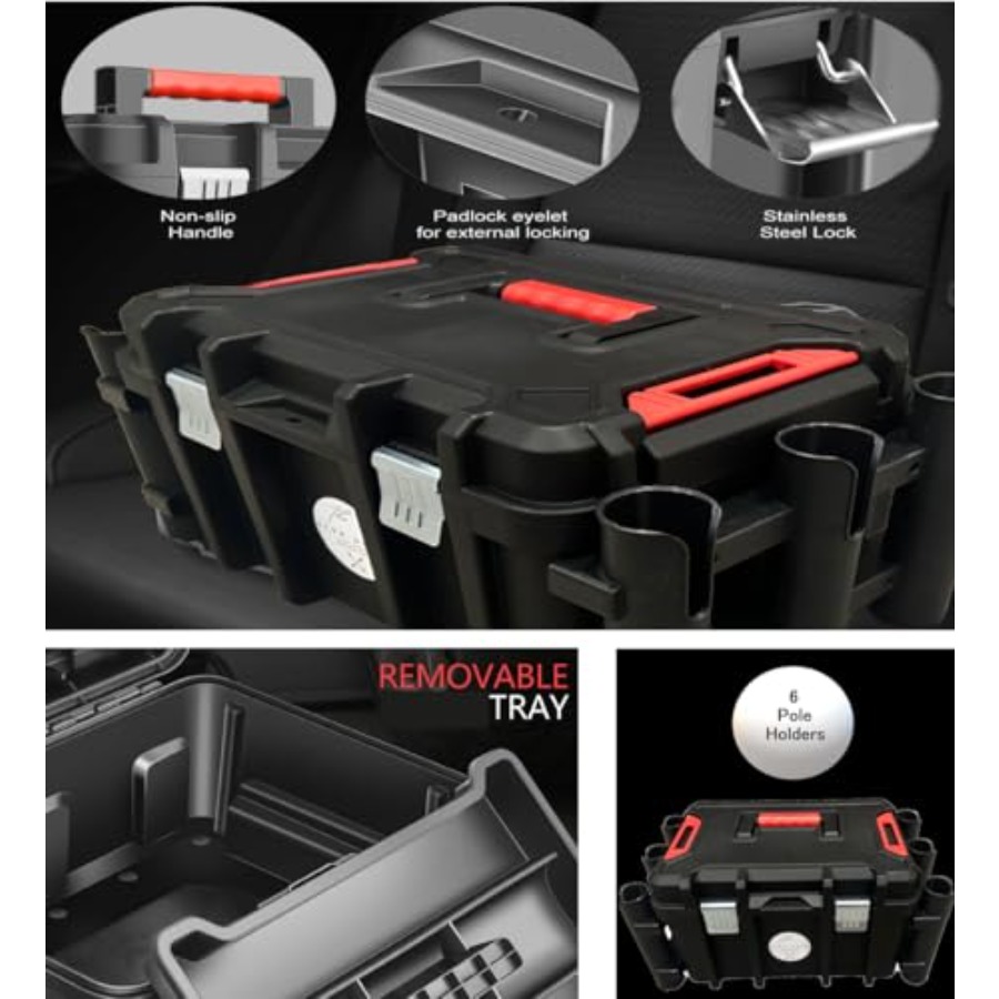 Kayak Fishing Crate - 6 Integr - Fishing Kayak Rod Holder recensione e prezzo