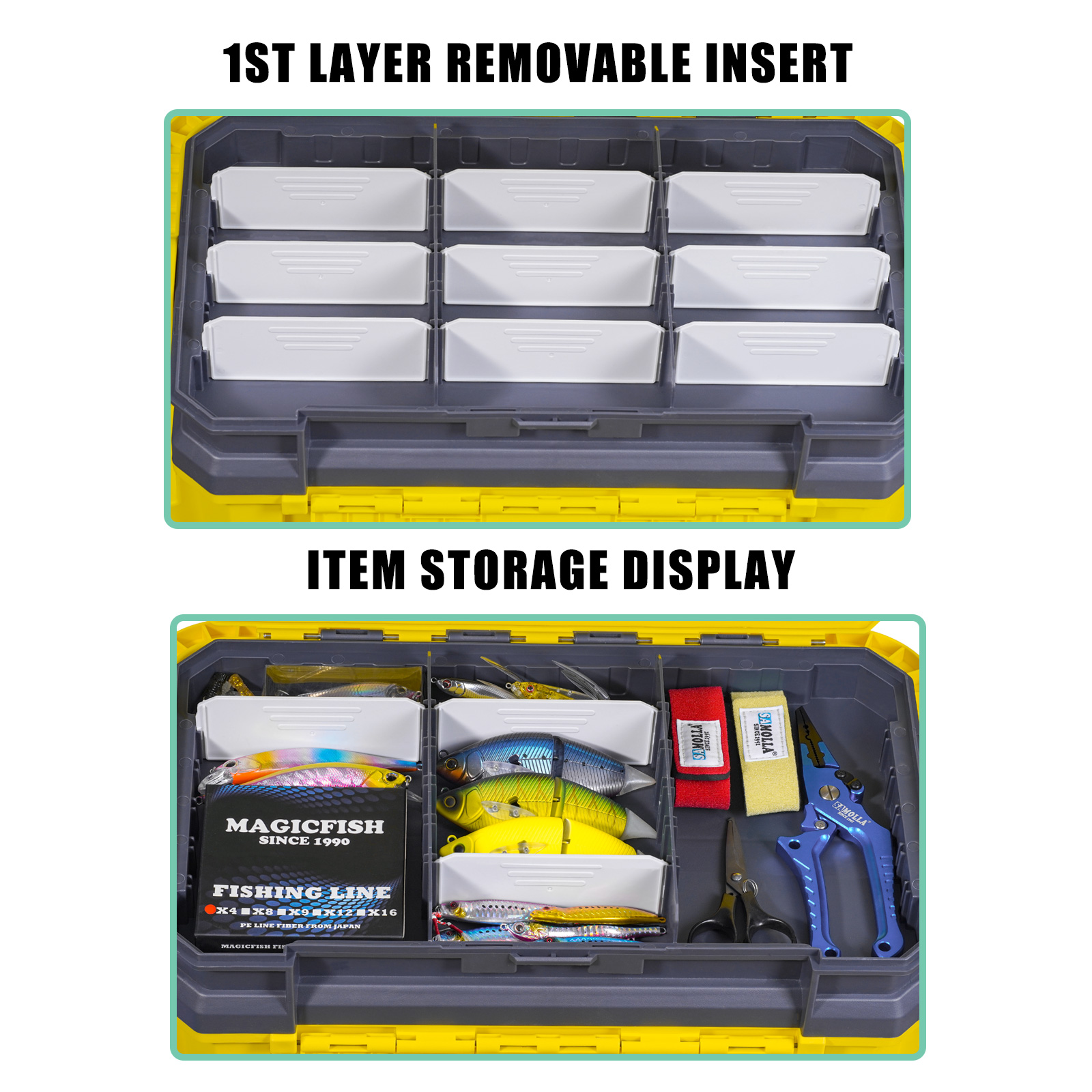 New Large Fishing Box Suit 19. - Fishing Kayak Crate recensione e prezzo