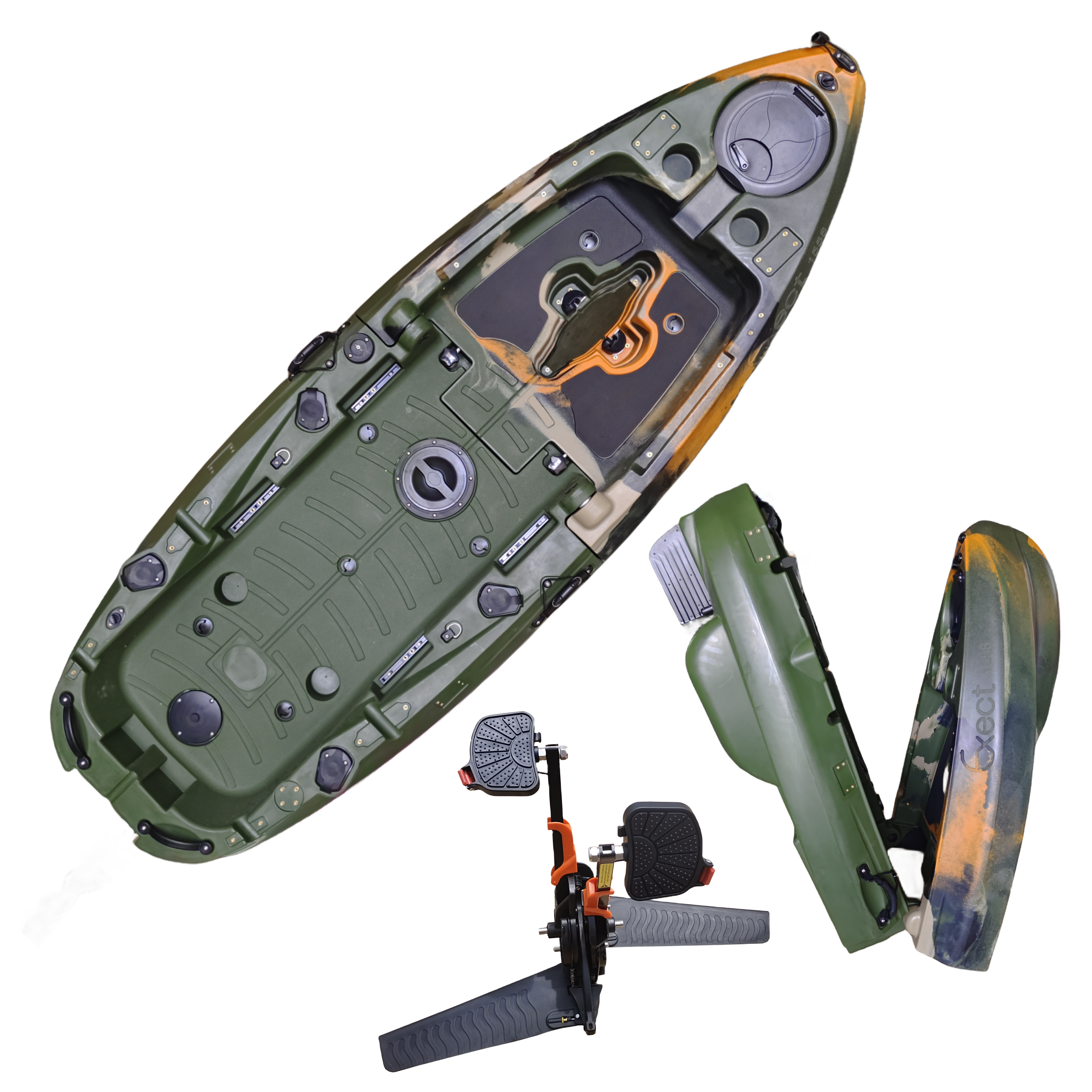 Plastic Kayak Pedal Kayak Fish - Fishing Kayak Seat recensione e prezzo