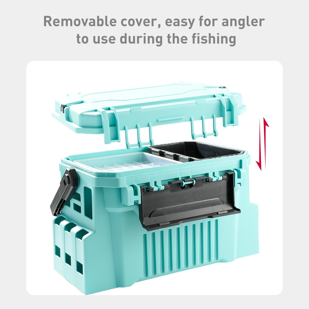 20L FIshing tackle box with eg - Fishing Kayak Crate recensione e prezzo