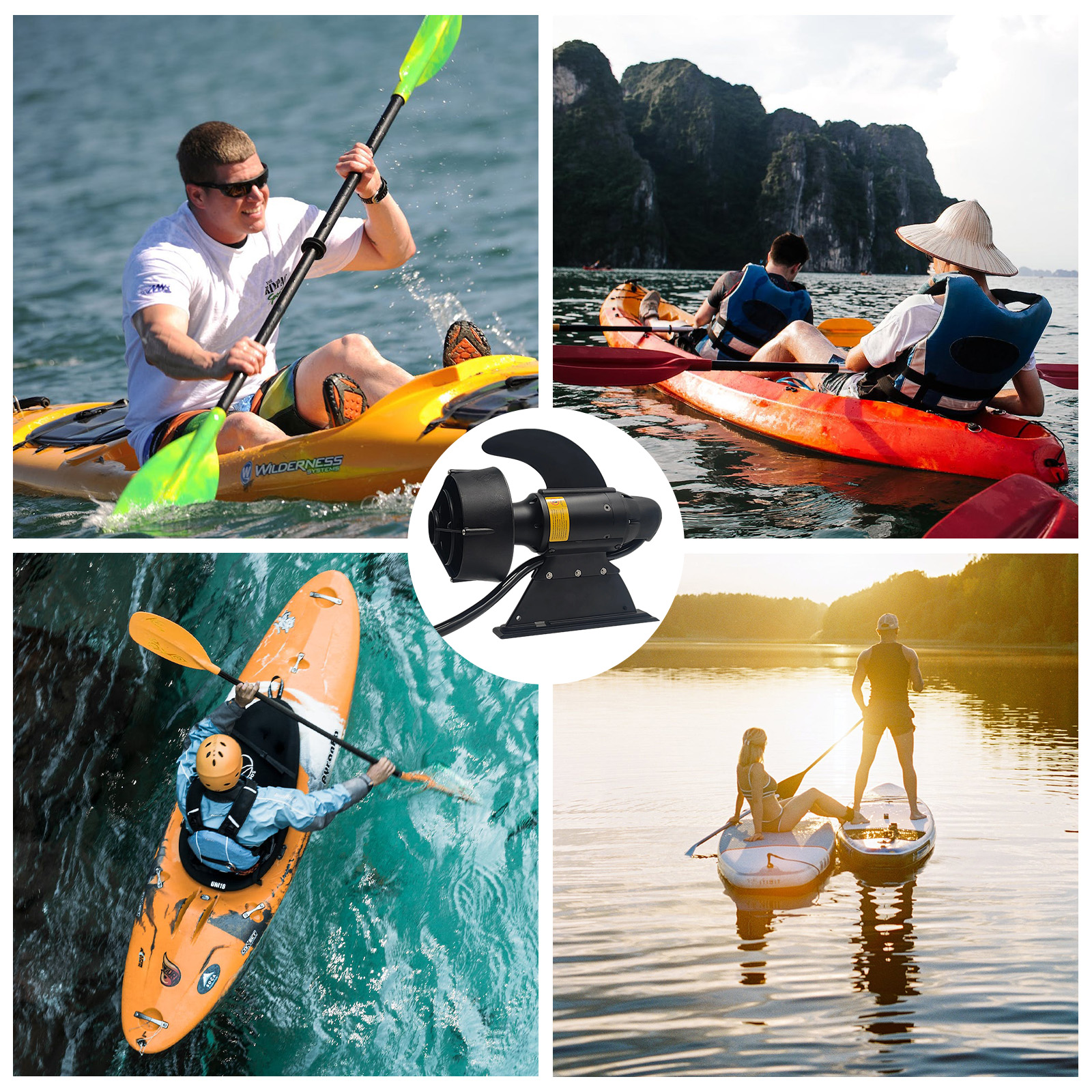 380W 600W Electric Fins Stand  - Fishing Kayak Storage Bag recensione e prezzo