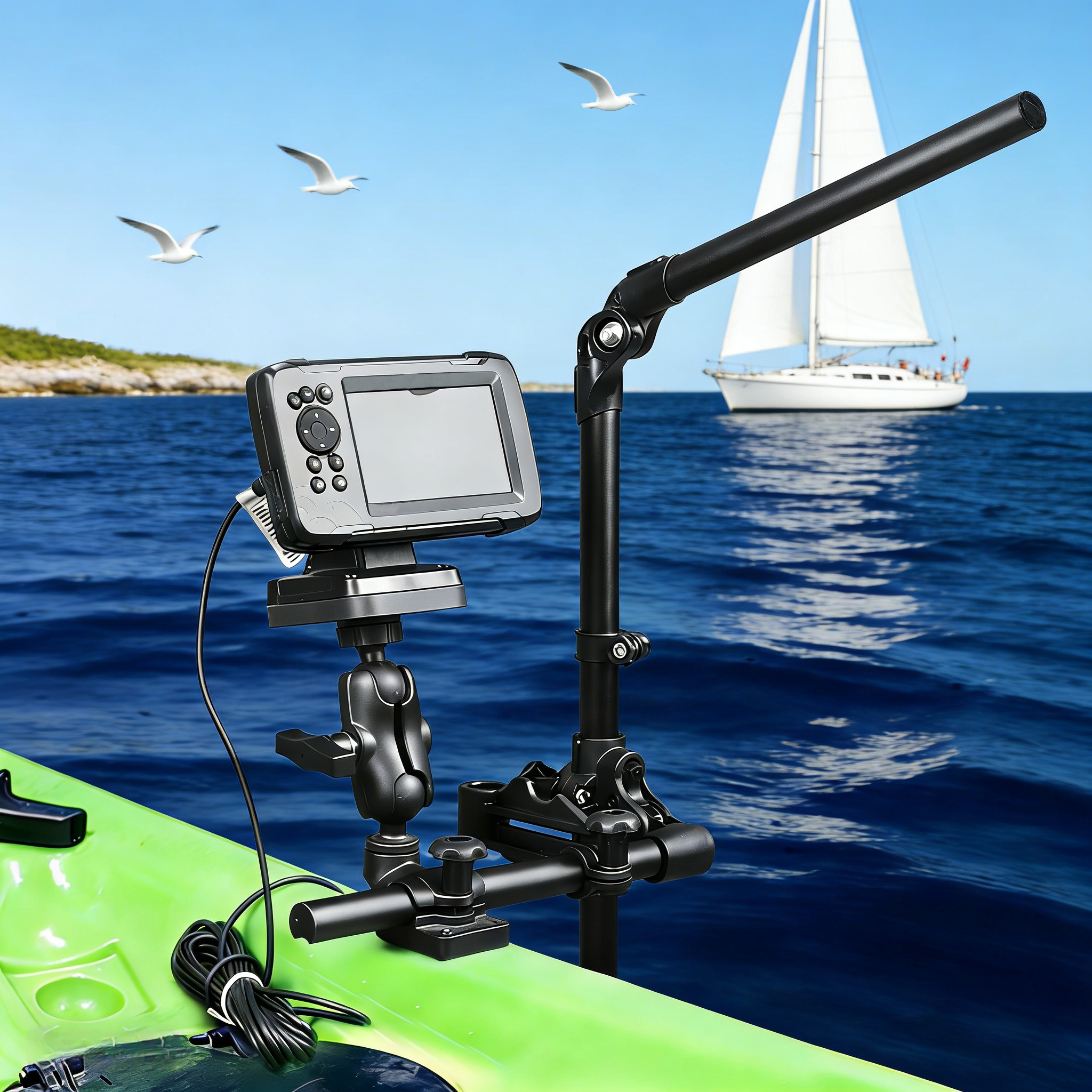 VIN Mounts Universal Sonar Fis - Fishing Kayak Fish Finder Mount recensione e prezzo