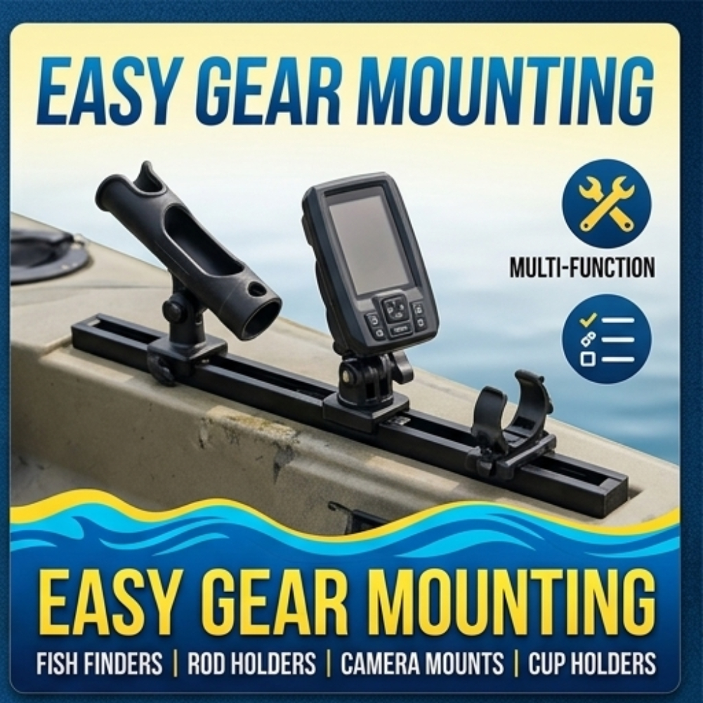 ABS Side Mount Kayak Slide Tra - Fishing Kayak Storage Bag recensione e prezzo