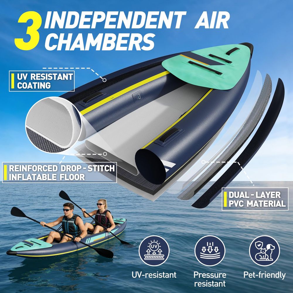 Kayak 1 2 Person for Adults, 1 - Fishing Kayak Paddle recensione e prezzo