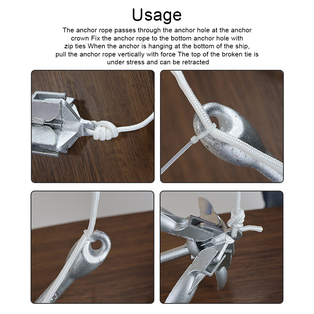 0.7KG 1.5KG Grapnel Anchor wit - Fishing Kayak Anchor recensione e prezzo