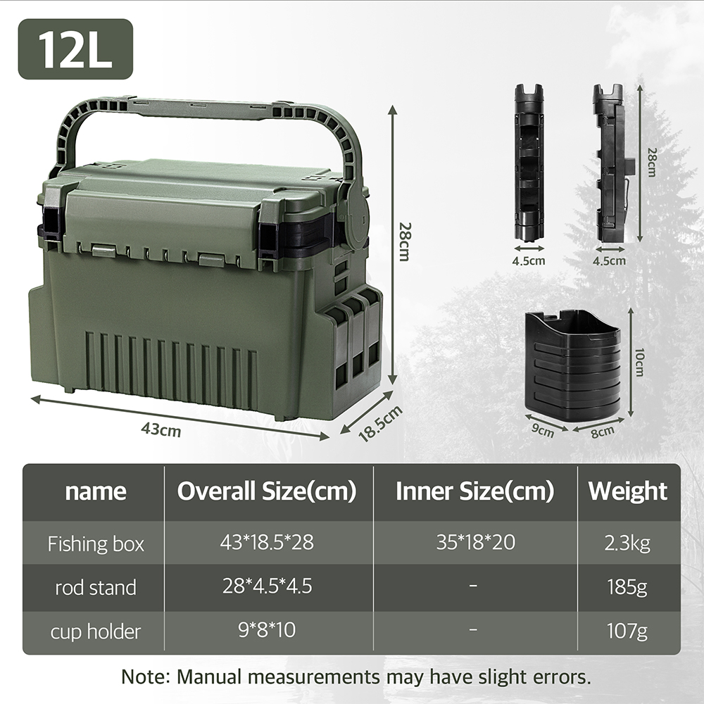 Hunthouse 12L Large Fishing Ta - Fishing Kayak Crate recensione e prezzo