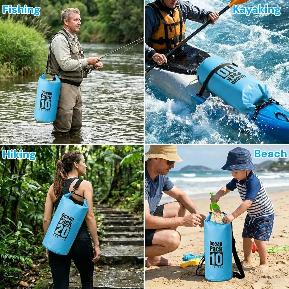 500D Waterproof Dry Bag Floati - Fishing Kayak Storage Bag recensione e prezzo