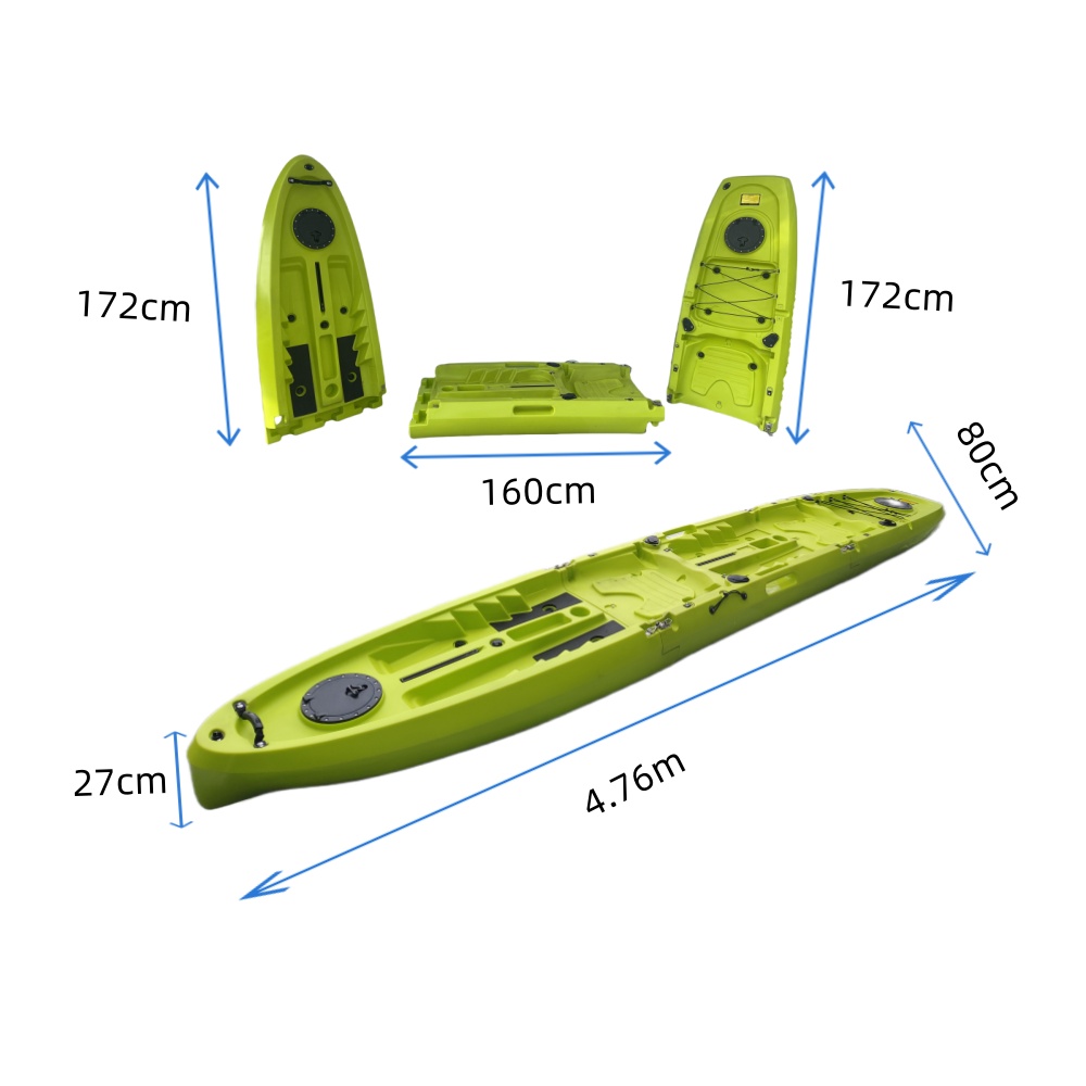 New Modular Tandem Double Sit- - Fishing Kayak Paddle recensione e prezzo