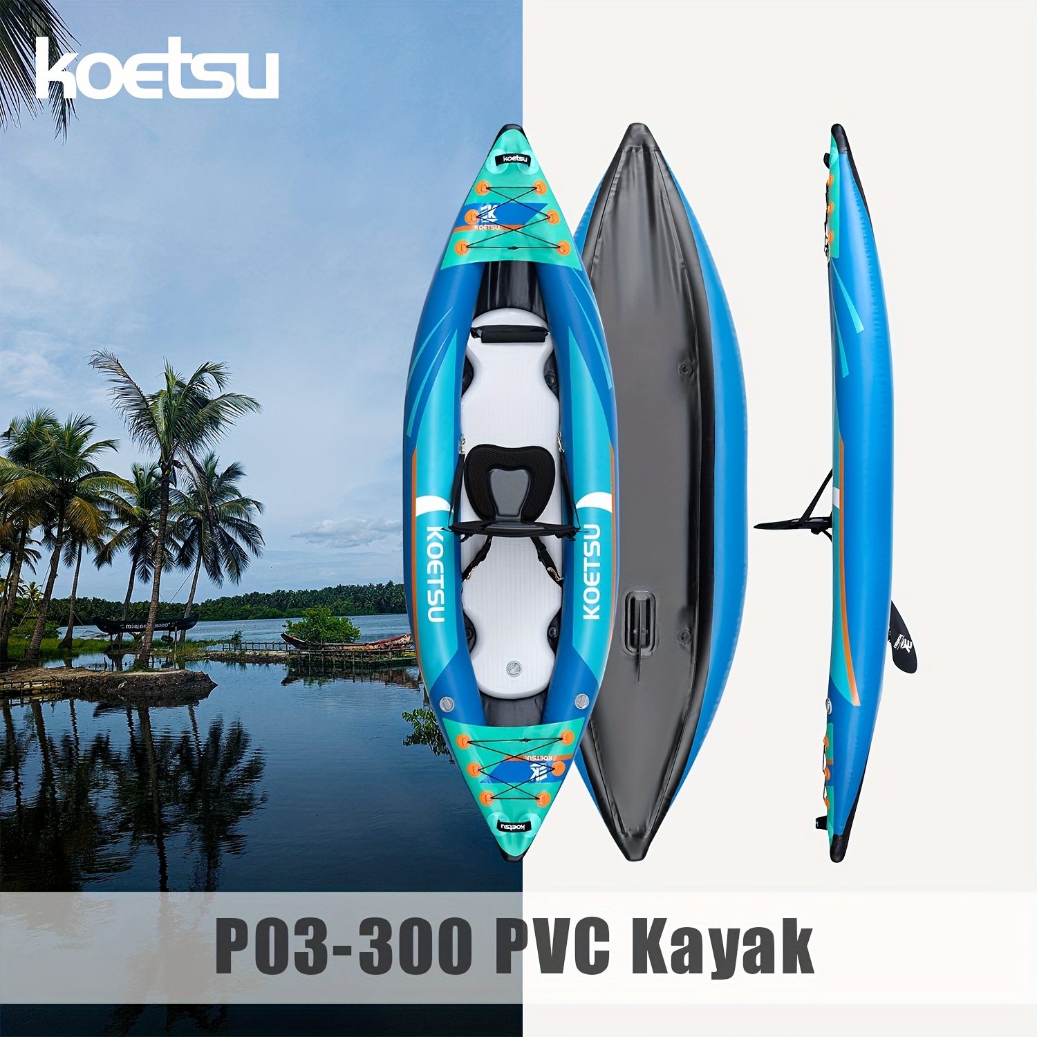 KOETSU P03 brushed inflatable  - Fishing Kayak Inflatable recensione e prezzo